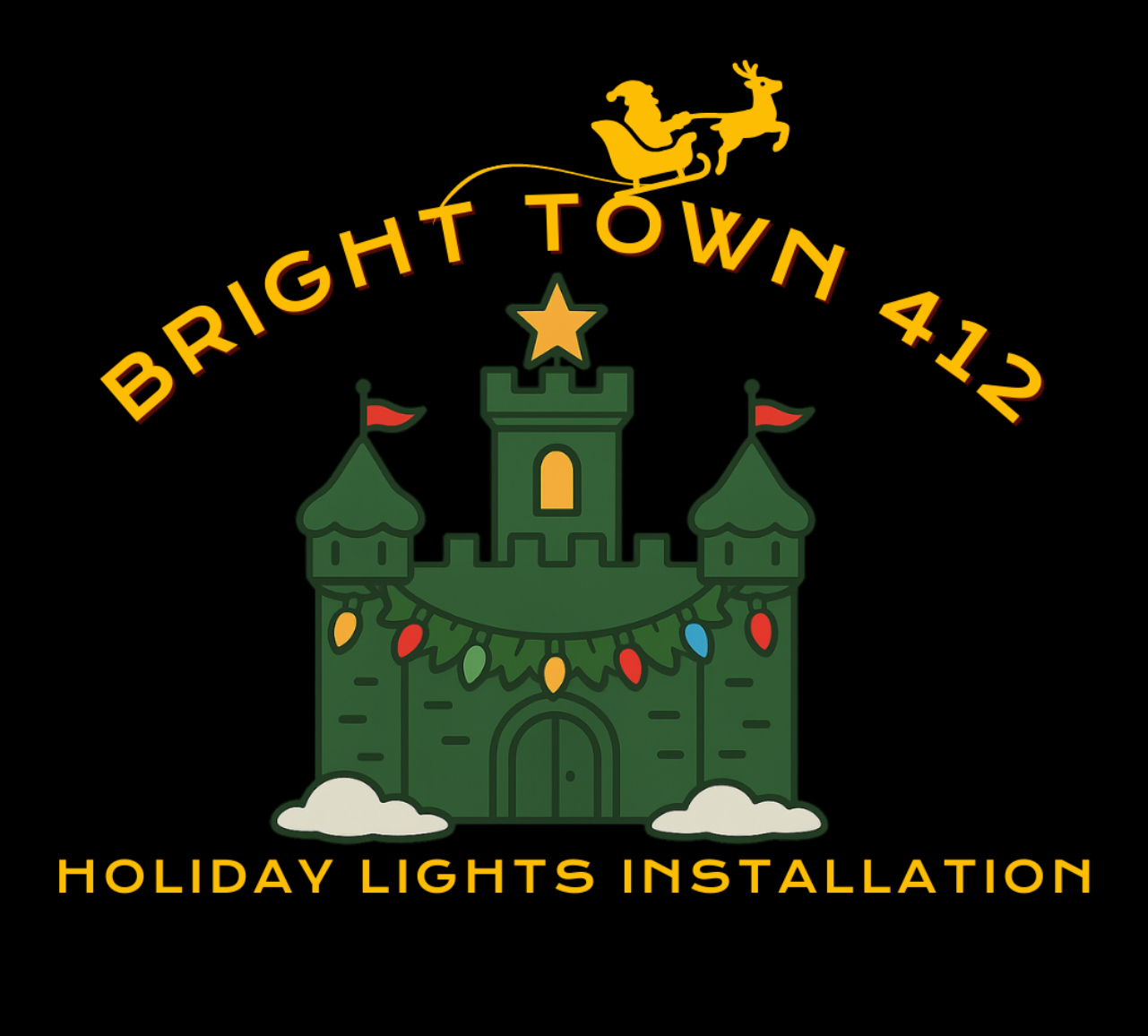 Bright Town 412 Holiday Lights Installation